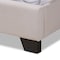 Baxton Studio Alesha Modern Beige Upholstered Queen Size Bed 149-8936 - alternate 9